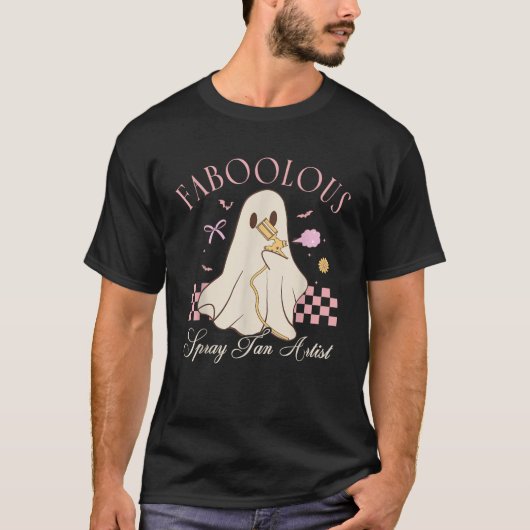 Fabelachtige Spray Tan Artist Ghost Halloween Coqu T-shirt (Voorkant)