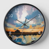 Fabelachtige wolk ,Reflecties, zon boven water (Voorkant)