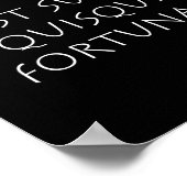 Faber est suae quisque Gelukkig Poster (Hoek)