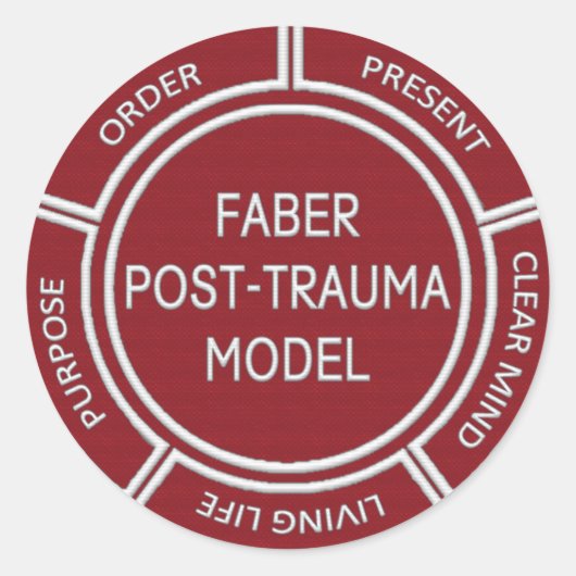 Faber Post Trauma Model Sticker (Voorkant)