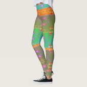 Faberge Geïnspireerd Roos Floral Folk Revival Leggings (Links)