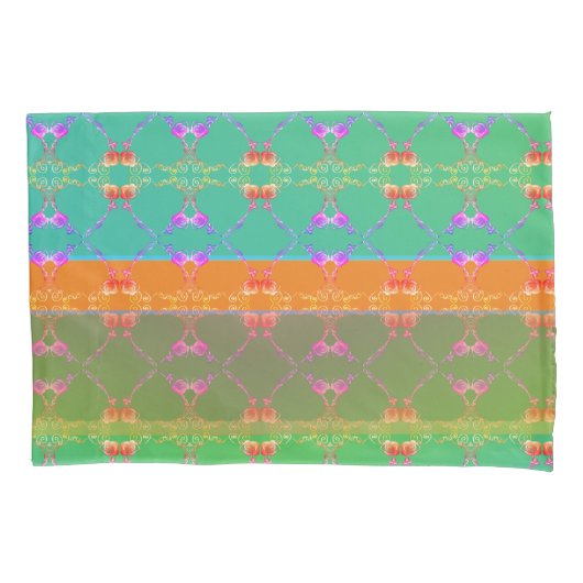 Faberge Geïnspireerd Roos Floral Folk Revival Pill Kussensloop (Voorkant)