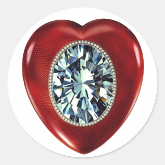 Faberge hart stickers (Voorkant)
