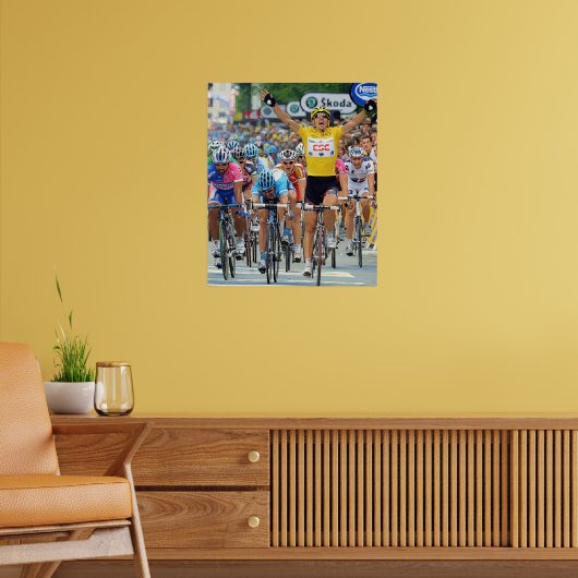 Fabian Cancellara Vroege Held Etappe 3 Tour de Fra Poster (Woonkamer 2)