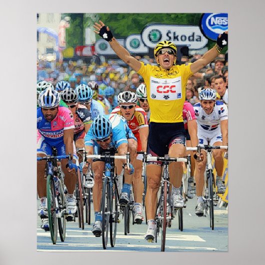 Fabian Cancellara Vroege Held Etappe 3 Tour de Fra Poster (Voorkant)