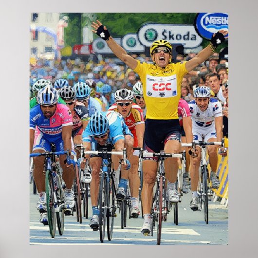 Fabian Cancellara Vroege Held Etappe 3 Tour de Fra Poster (Voorkant)