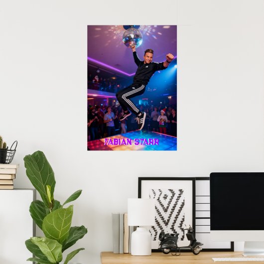 FABIAN STARR - DISCO BALL POSTER (Thuiskantoor)