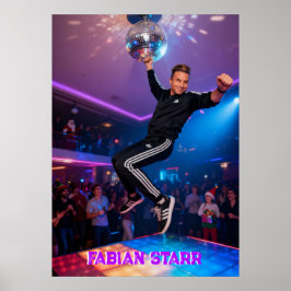 FABIAN STARR - DISCOBAL POSTER