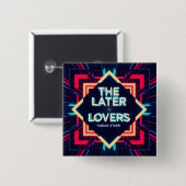 Fabian The Later Lovers Fan Knop  Vierkante Button 5,1 Cm (Voorkant /achterkant)