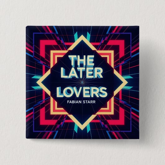 Fabian The Later Lovers Fan Knop  Vierkante Button 5,1 Cm (Voorkant)