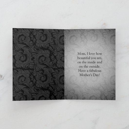 Fabiele Mode-schoen-Moederdag Kaart (Binnen)