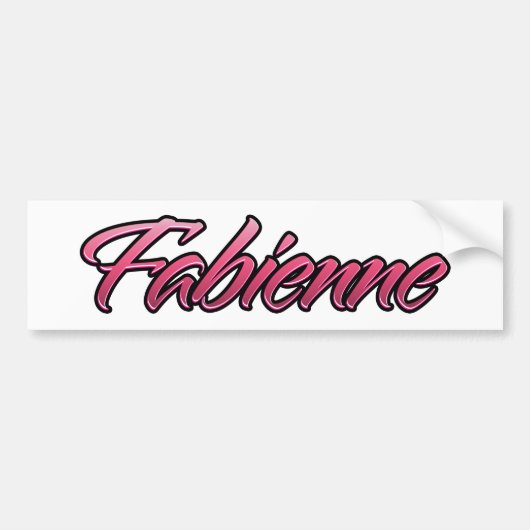 Fabienne fred roze Aufkleber Sticker (Voorkant)