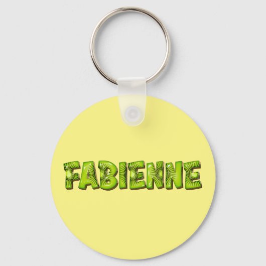 Fabienne Name Kiwi Design Schlüsselanhänger Sleutelhanger (Voorkant)