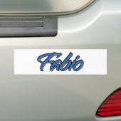 Fabio Name blue Aufkleber Sticker Autoaufkleber (Op auto)