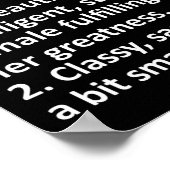 Fabiola Definitie Gepersonaliseerde Naam Funny Chr Poster (Hoek)