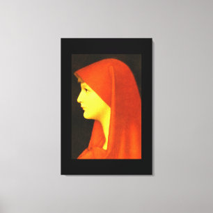 Fabiola', Jean Jacques Henner_Portretten Canvas Afdruk