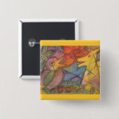 Fable Talk Vierkante Button 5,1 Cm (Voorkant /achterkant)