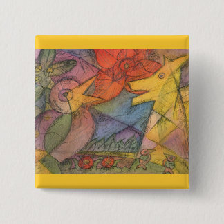 Fable Talk Vierkante Button 5,1 Cm