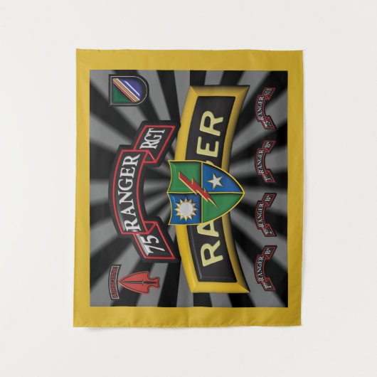 Fabled 75th Ranger Regiment Wandkleed (Voorkant)