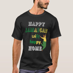 Fabolisch Jamaicaans gelukkig thuisidee Jamaicaans T-shirt