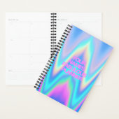 Fabolische neonholografische eenroze naam planner (Display)