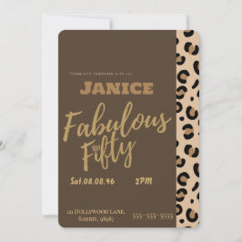 Fabolous Cheetah 50ste Kaart