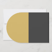 Fabolous Gold Golden 50th Personalized Kaart (Achterkant)