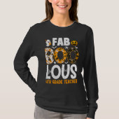 Faboolous 4th Grade Teacher Spooky Teacher Hallowe T-shirt (Voorkant)
