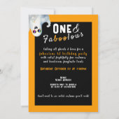 FaBOOlous Halloween Little BOO Baby 1e Verjaardag Kaart (Achterkant)