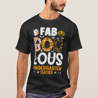 Faboolous Kleuterleraar Griezels Grut Halloween T-shirt