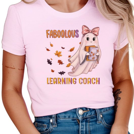 Faboolous Leercoach Cute Geest Halloween T-shirt