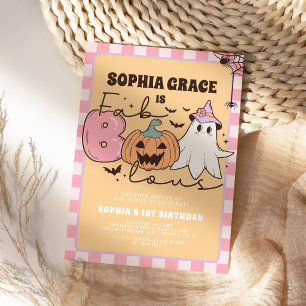 Faboolous Leuke Ghost Groovy Halloween Verjaardag Kaart