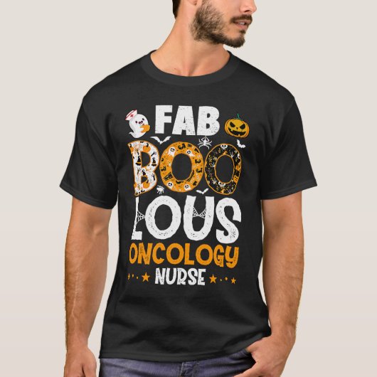 Faboolous Oncology Nurse Halloween Costume Spooky  T-shirt (Voorkant)