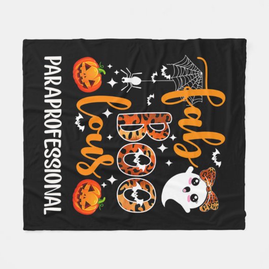 Faboolous Paraprofessional Fun Para Squad Happy Ha Fleece Deken (Voorkant (Horizontaal))