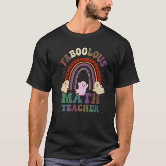 FaBOOlous WISKUNDE-TEACHER Costume Dit is mijn woo T-shirt (Voorkant)
