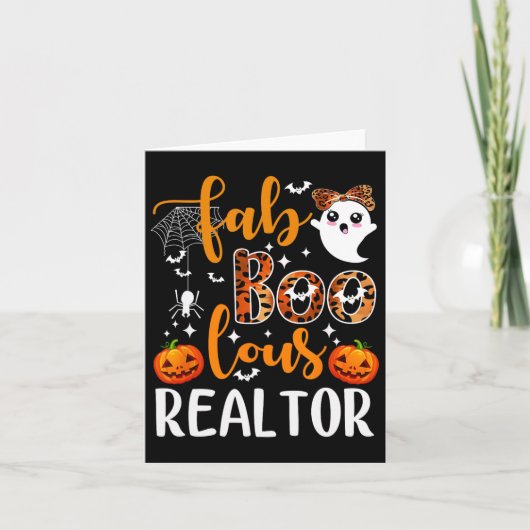 Faboolre Realtor Halloween Realtor Real Estate AG Kaart (Voorkant)