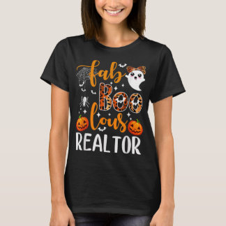 Faboolre Realtor Halloween Realtor Real Estate AG T-shirt