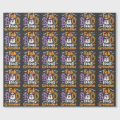 Faboolus Oma Spooky Ghost Halloween Cadeaupapier (Vlak)