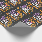 Faboolus Oma Spooky Ghost Halloween Cadeaupapier (Hoek)