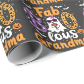 Faboolus Oma Spooky Ghost Halloween Cadeaupapier (Rol Hoek)
