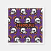 Fabooly Creepy Scary Skulls Halloween Pattern Servet (Voorkant)