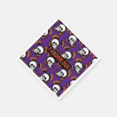 Fabooly Creepy Scary Skulls Halloween Pattern Servet (Hoek)