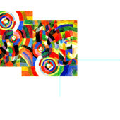 Fabric-Abstract-Robert Delaunay 6 Stof (Delen)