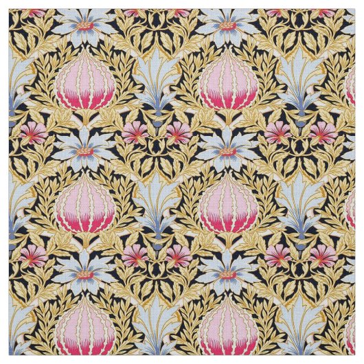 Fabric - Art Nouveau Floral Pattern Stof (Swatch)