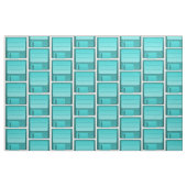 Fabric blauwgroen diskettestation stof (Fat Quarter)