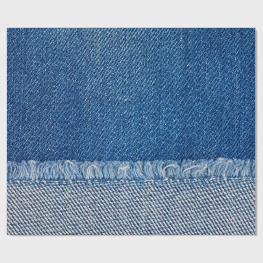Fabric Blue Jeans Background, Denim texture Cadeaupapier (Vlak)