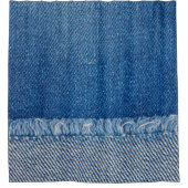 Fabric Blue Jeans Background, Denim texture Douchegordijn (Voorkant)
