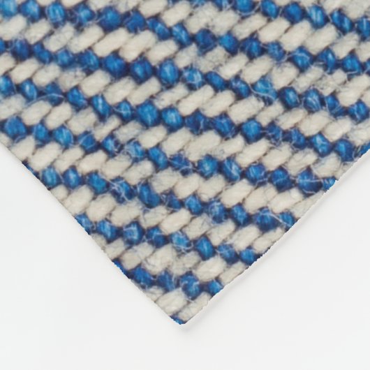 Fabric Blue Jeans Background, Denim texture Fleece Deken (Hoek)