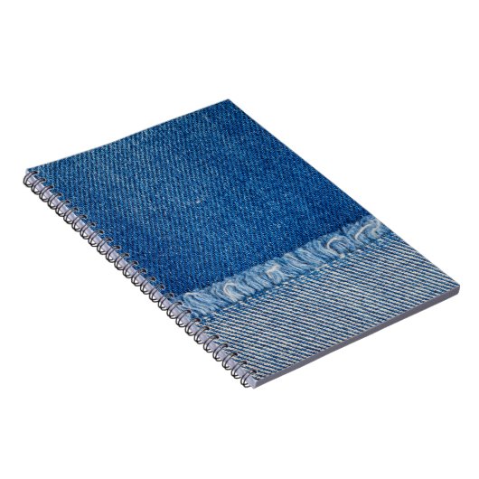 Fabric Blue Jeans Background, Denim texture Notitieboek (Rechterzijde)