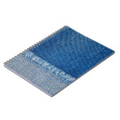 Fabric Blue Jeans Background, Denim texture Notitieboek (Linkerzijde)
